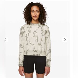 Lululemon Ready to Roll Crew in Shibori Dove Grey Cement Grey